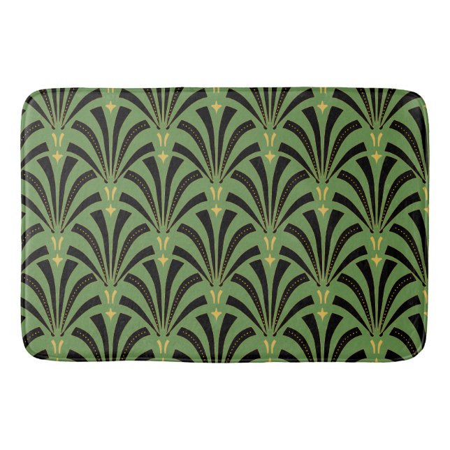 1920s Art Deco Pattern Bath Mat (Front)