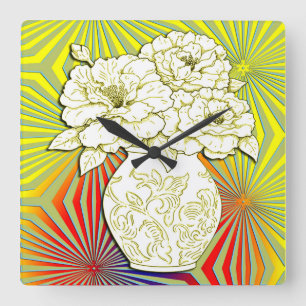 1920s Art Deco Square  Clock