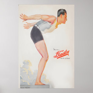  1920s Art Déco Swimwear by Coles Phillips Poster