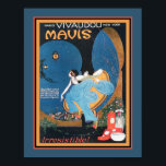 1920's Art Deco Vivaudou Mavis Ad Poster<br><div class="desc">Vintage, 1920s, Art Deco advertisement for Vivaudou Mavs perfume advertisement. 11x14 shown here. Also available in standard 8x10, 16x20, as well as, custom sizes and canvas.</div>