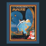 1920's Art Deco Vivaudou Mavis Ad Poster<br><div class="desc">Vintage,  1920s,  Art Deco advertisement for Vivaudou Mavs perfume advertisement. 11x14 shown here. Also available in standard 8x10,  16x20,  as well as,  custom sizes and canvas.</div>