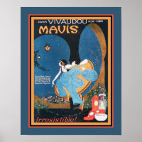 1920's Art Deco Vivaudou Mavis Ad