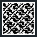 1920's Art Deco Yin-Yang Pattern Poster<br><div class="desc">Rendered from a sketch in my archive of the abandoned artwork of the 1920's art studio of Aaron Broun,  this art deco taoistic reverie on the old yinyang,  created with a nominal 12"X12" size in mind.</div>