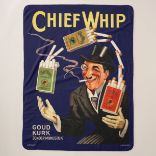 1920s Chief Whip cigarettes ad Sherpa Blanket