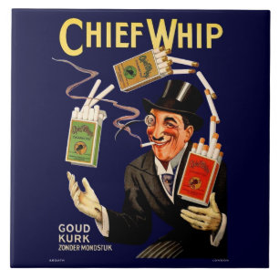 1920s Chief Whip cigarettes ad Tile