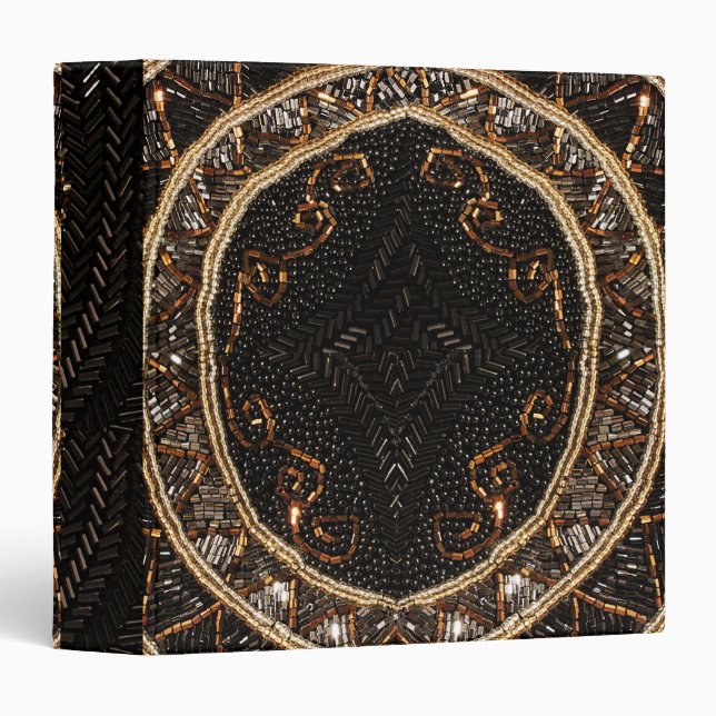1920s Costume Inspired Beaded Effect Binder (Front/Spine)