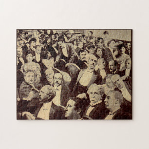 1920s crowd scene jigsaw puzzle