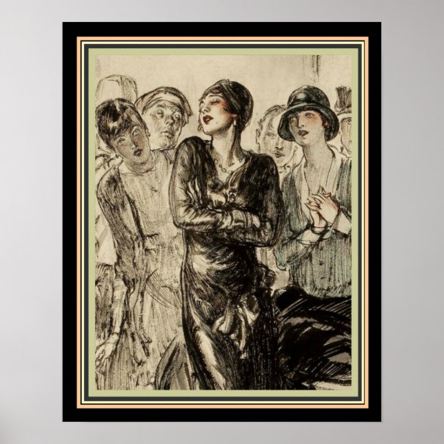 1920's Deco Magazine Illustration 16 x 20 Poster (Front)