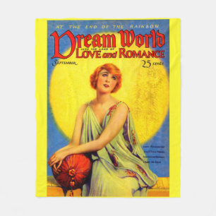 1920s Dream World magazine cover print Fleece Blanket