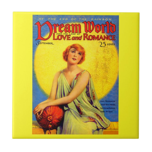 1920s Dream World magazine cover Tile (Front)