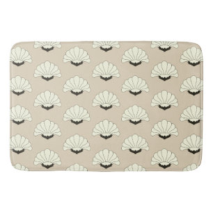 1920s Elegant Vintage Art Deco Flowers Bath Mat