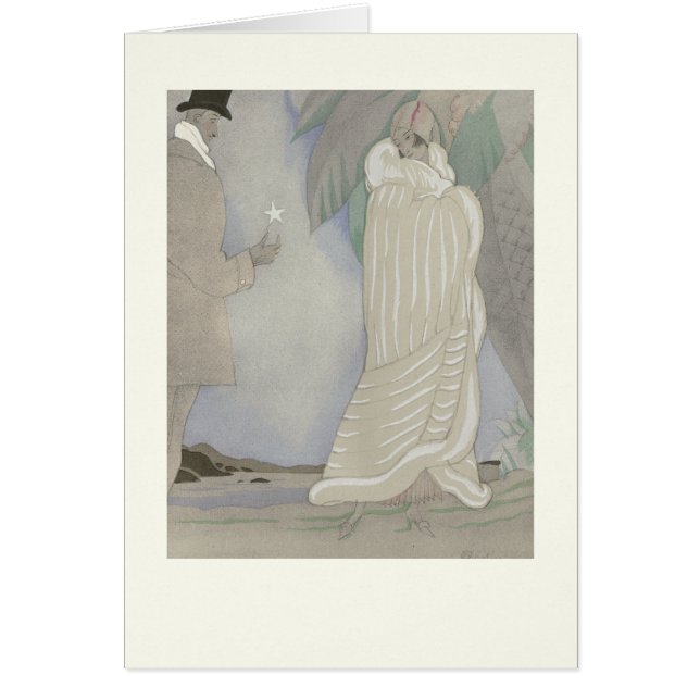 1920s fashion plate,gorgeous fur coat (Front)