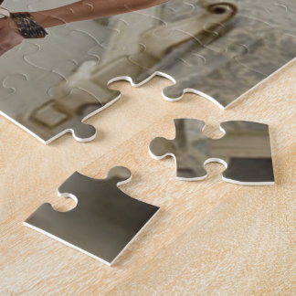 1920's Femme Fatale Diva - Smoking and Guns Jigsaw Puzzle