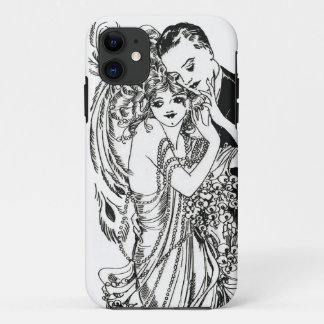 1920s Flapper Beauty iPhone Case