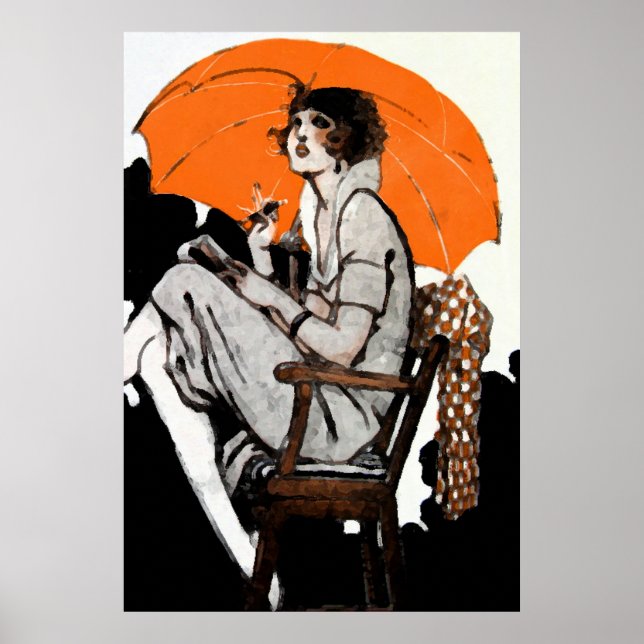 1920s Flapper Fashion Poster (Front)
