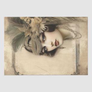 1920's Flapper Girl Art Deco Tissue Paper