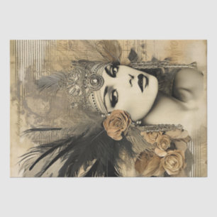 1920's Flapper Girl Art Deco Tissue Paper