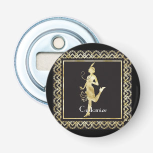 1920's Flapper Girl Thunder_Cove  Bottle Opener