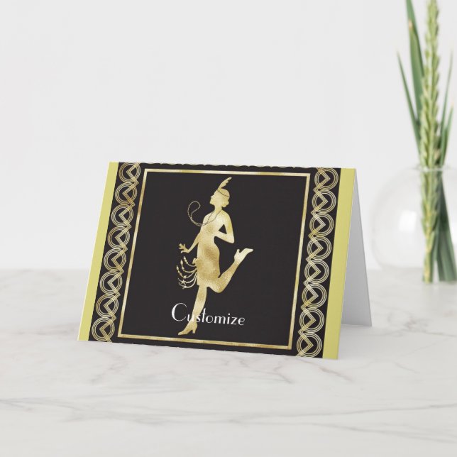 1920's Flapper Girl Thunder_Cove Card (Front)