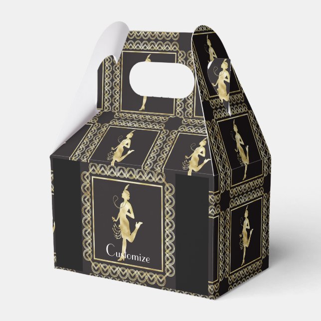 1920's Flapper Girl Thunder_Cove Favor Box (Front Side)