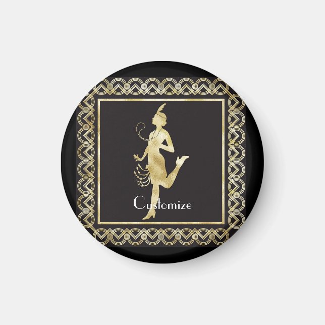 1920's Flapper Girl Thunder_Cove  Magnet (Front)