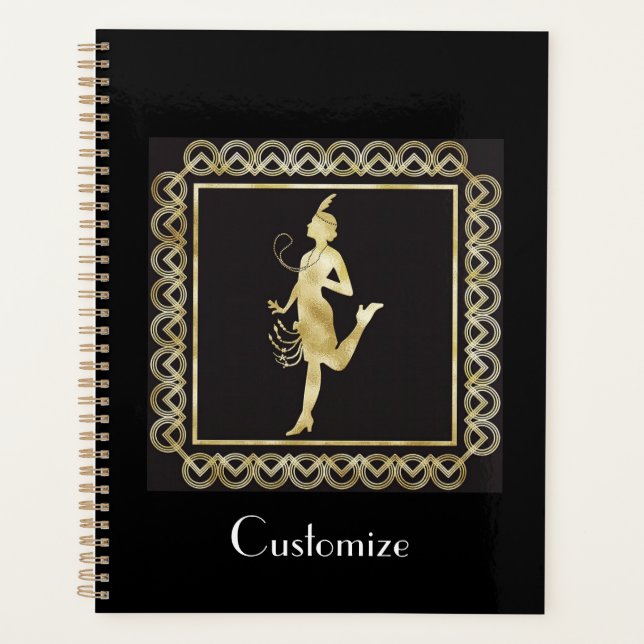 1920's Flapper Girl Thunder_Cove  Planner (Front)