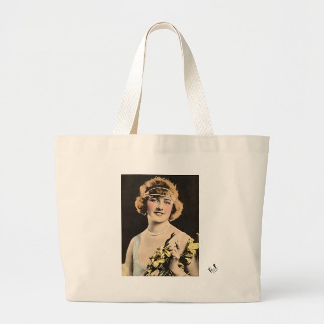 1920s Flapper Large Tote Bag (Front)