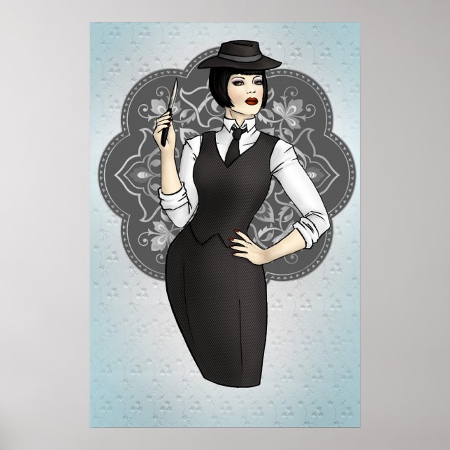 1920s Gangster Girl Poster (Front)