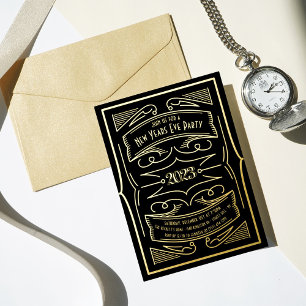 1920'S Gatsby Typography New Years Eve Party Real