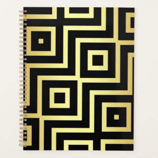 1920's Geometric Art Deco Blank Planner