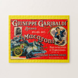 1920s Giuseppe Garibaldi macaroni label Jigsaw Puzzle