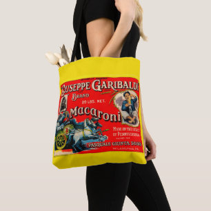 1920s Giuseppe Garibaldi macaroni label Tote Bag