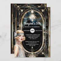 1920's Great Gatsby black gold twenties flapper