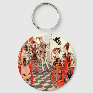 1920's Halloween Costume Party Keychain
