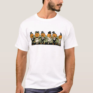1920s Halloween Pumpkin People T-Shirt
