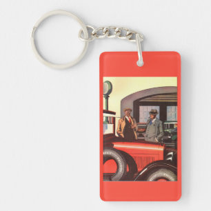 1920s Kelly Springfields tire ad - another one Keychain