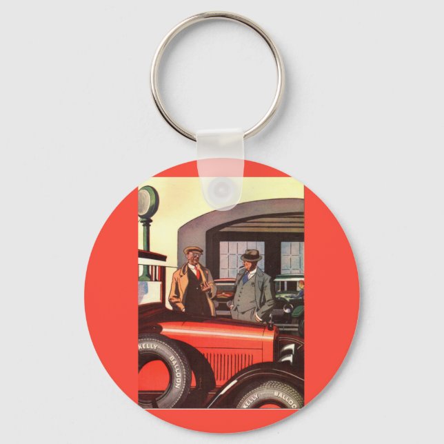 1920s Kelly Springfields tire ad - another one Keychain (Front)