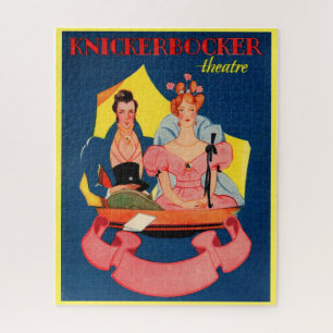 1920s Knickerbocker Theatre playbill cover Jigsaw Puzzle