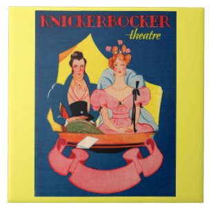 1920s Knickerbocker Theatre playbill cover Tile