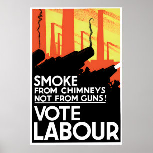 1920s Labour Party Election Poster British