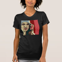 1920s Lady in a Blue Hat Pop Art