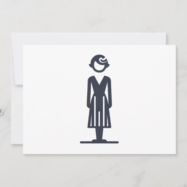 1920s lady invitation (Front)