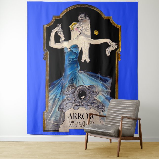 1920s Leyendecker Arrow shirt ad no. 1 Tapestry (In Situ)