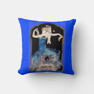 1920s Leyendecker Arrow shirt ad no. 1 Throw Pillow