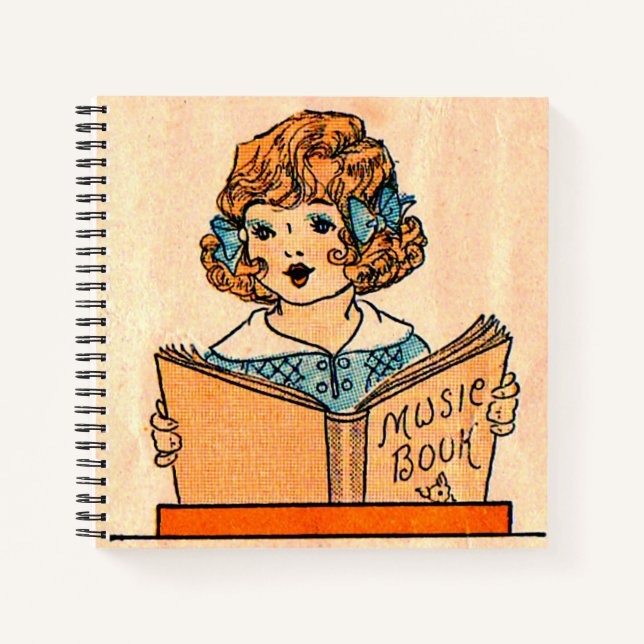 1920s little girl with music book (Front)