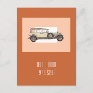 1920s Mercedes Limousine Postcard