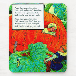 1920s Mother Goose - Peter Pumpkin Eater Mouse Pad