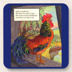 1920s Mother Goose - rooster Coaster