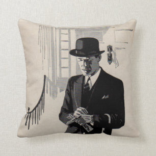 1920s Mr. Natty the sharp dressed man Throw Pillow