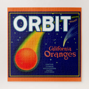 1920s Orbit Oranges fruit crate label Jigsaw Puzzle